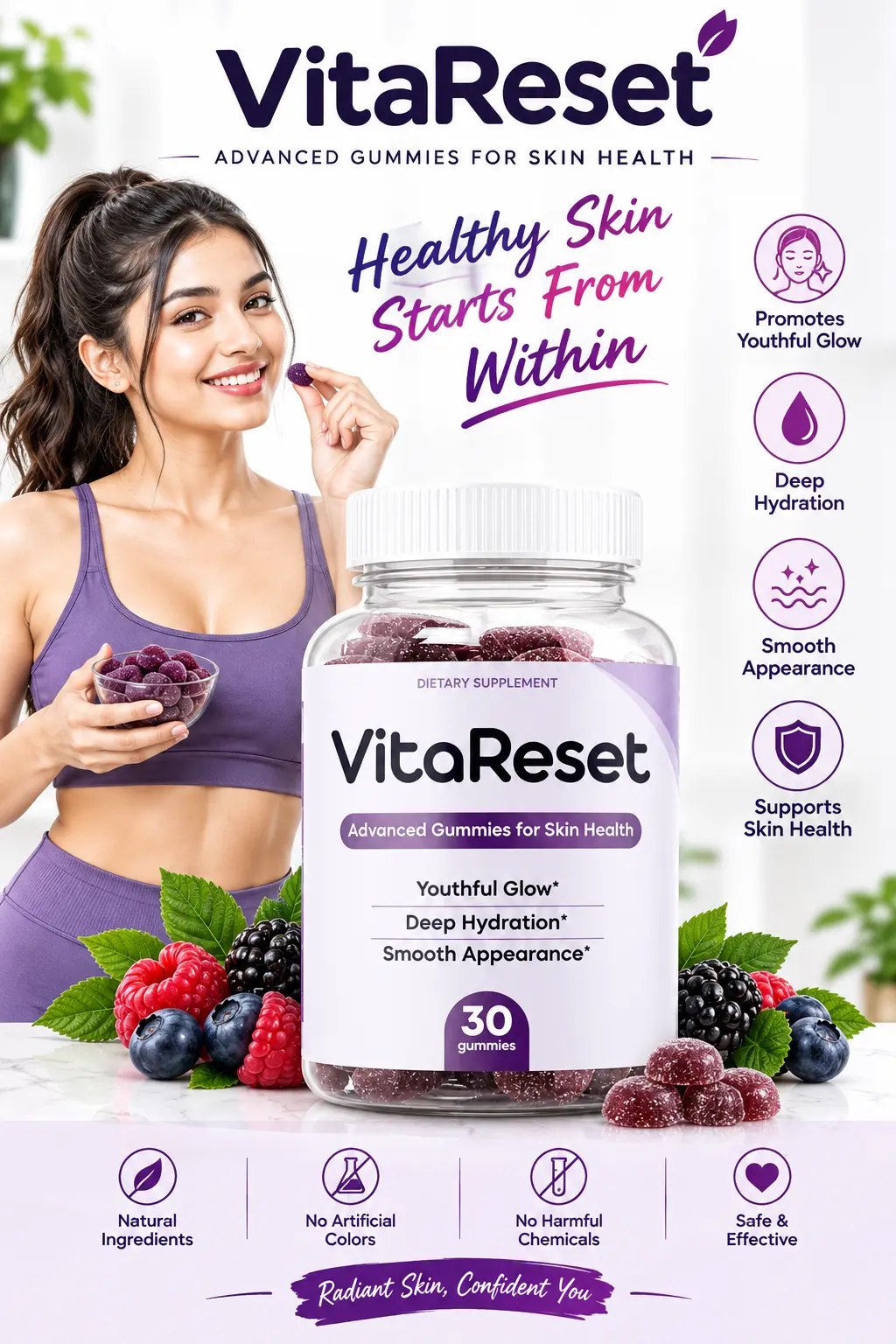 VitaReset daily skin care and beauty support